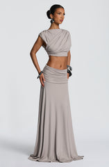 Amara Top - Light Grey Tops Babyboo Fashion Premium Exclusive Design