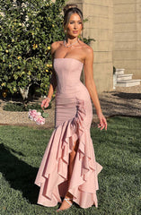 Angelina Maxi Dress - Blush Dress Babyboo Fashion Premium Exclusive Design
