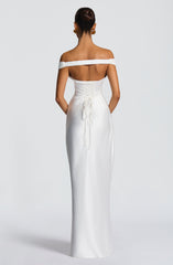 Aurelia Maxi Dress - Ivory Dress Babyboo Fashion Premium Exclusive Design