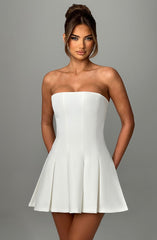 Bryony Mini Dress - Ivory Dress Babyboo Fashion Premium Exclusive Design
