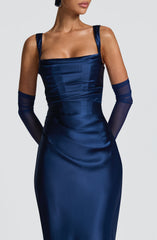 Calanthe Maxi Dress - Navy Dress Babyboo Fashion Premium Exclusive Design