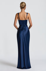 Calanthe Maxi Dress - Navy Dress Babyboo Fashion Premium Exclusive Design