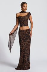 Chrysoula Maxi Skirt - Leopard Print Skirt Babyboo Fashion Premium Exclusive Design