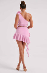 Daina Mini Skirt - Pink Skirt Babyboo Fashion Premium Exclusive Design