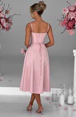 Deanna Midi Dress - Blush Dress Babyboo Fashion Premium Exclusive Design