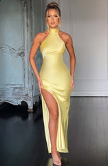 Etta Maxi Dress - Lemon Dress XS Babyboo Fashion Premium Exclusive Design