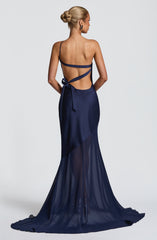 Fable Gown - Navy Dress Babyboo Fashion Premium Exclusive Design