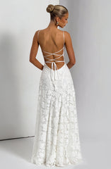Francis Maxi Dress - Ivory Dress Babyboo Fashion Premium Exclusive Design