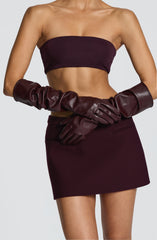 Frankie Gloves - Plum Accessories Babyboo Fashion Premium Exclusive Design