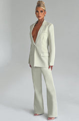 Hazel Suit Jacket - Sage Jackets Babyboo Fashion Premium Exclusive Design