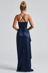 Helen Maxi Dress - Navy Dress Babyboo Fashion Premium Exclusive Design