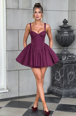 Josie Mini Dress - Cherry Lacquer Dress Babyboo Fashion Premium Exclusive Design
