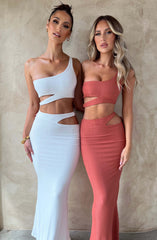 Kaela Maxi Skirt - Rust Babyboo Fashion Premium Exclusive Design