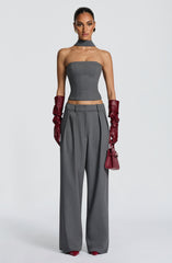 Kirsty Pants - Grey Marl Pants Babyboo Fashion Premium Exclusive Design