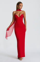 Lindsey Maxi Dress - Red Dress Babyboo Fashion Premium Exclusive Design
