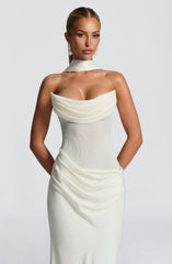 Liora Maxi Dress - Ivory Dress Babyboo Fashion Premium Exclusive Design