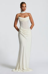 Liora Maxi Dress - Ivory Dress Babyboo Fashion Premium Exclusive Design