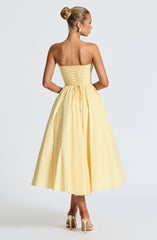 Prim Midi Dress - Lemon Dress Babyboo Fashion Premium Exclusive Design