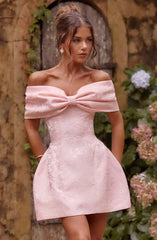 Raquel Mini Dress - Blush Dress Babyboo Fashion Premium Exclusive Design