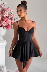 Saffron Playsuit - Black Playsuit Babyboo Fashion Premium Exclusive Design