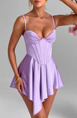 Saffron Playsuit - Purple Playsuit Babyboo Fashion Premium Exclusive Design
