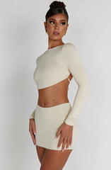 Sahra Top - Cream Tops Babyboo Fashion Premium Exclusive Design