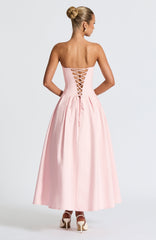 Salma Midi Dress - Blush Dress Babyboo Fashion Premium Exclusive Design