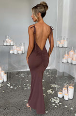 Sanya Maxi Dress - Chocolate Dress Babyboo Fashion Premium Exclusive Design