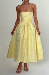 Saoirse Midi Dress - Lemon Dress Babyboo Fashion Premium Exclusive Design
