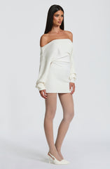 Sawyer Mini Dress - Ivory Dress Babyboo Fashion Premium Exclusive Design