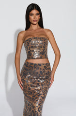 Sharni Top - Sequin Leopard Print Tops Babyboo Fashion Premium Exclusive Design