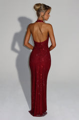 Starla Maxi Dress - Wine Dress Babyboo Fashion Premium Exclusive Design