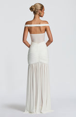 Alaia Maxi Dress - Ivory Dress Babyboo Fashion Premium Exclusive Design