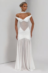 Alaia Maxi Dress - Ivory Dress Babyboo Fashion Premium Exclusive Design