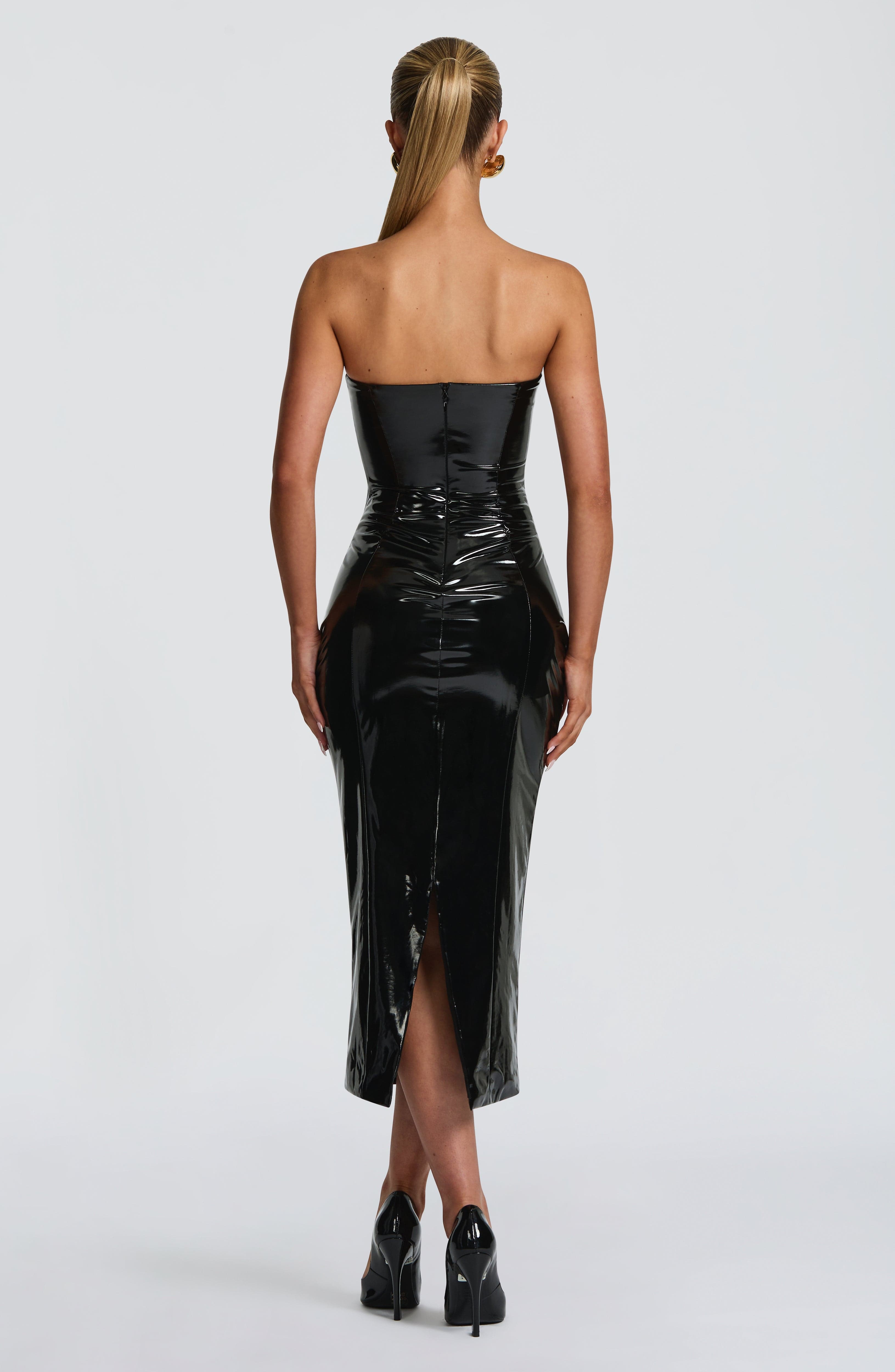 Amala Midi Dress - Black Dress Babyboo Fashion Premium Exclusive Design