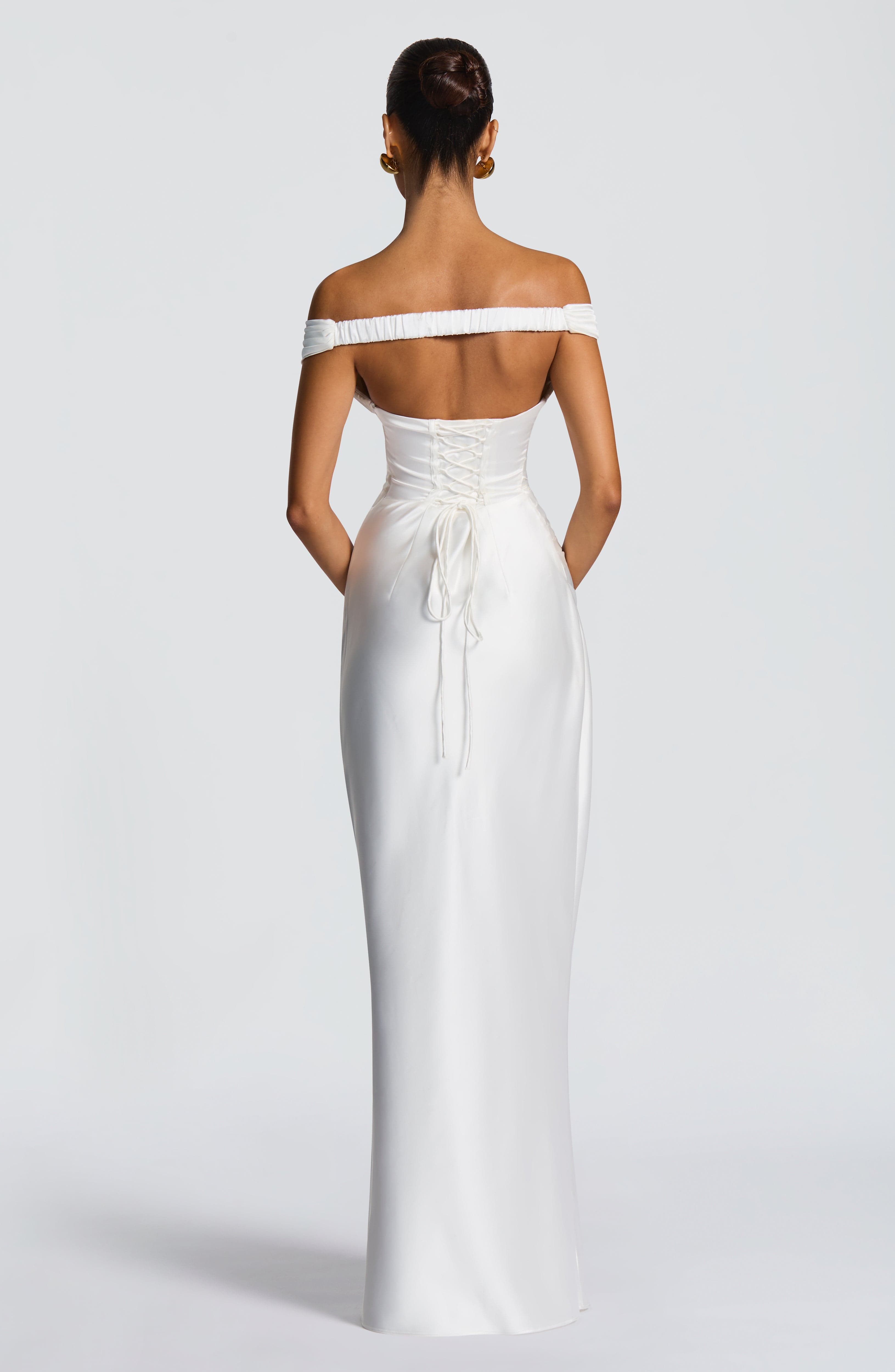 Aurelia Maxi Dress - Ivory Dress Babyboo Fashion Premium Exclusive Design