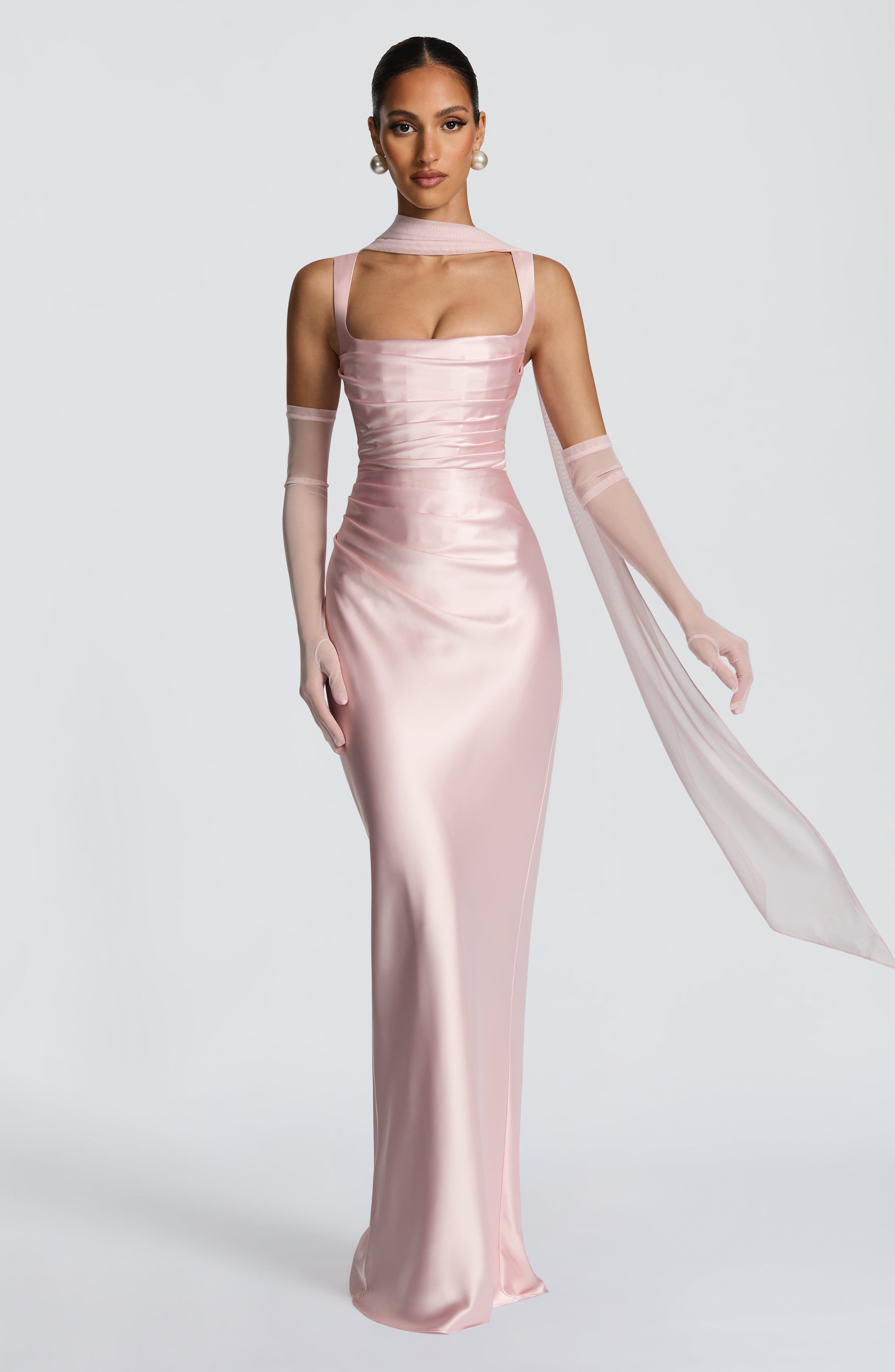 Calanthe Maxi Dress - Blush Dress Babyboo Fashion Premium Exclusive Design