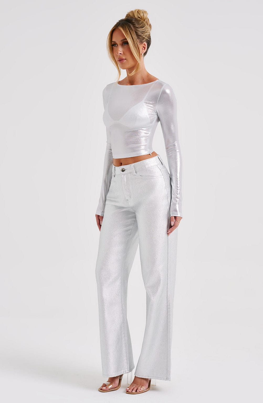 Cassidy Pant - Silver Pants Babyboo Fashion Premium Exclusive Design