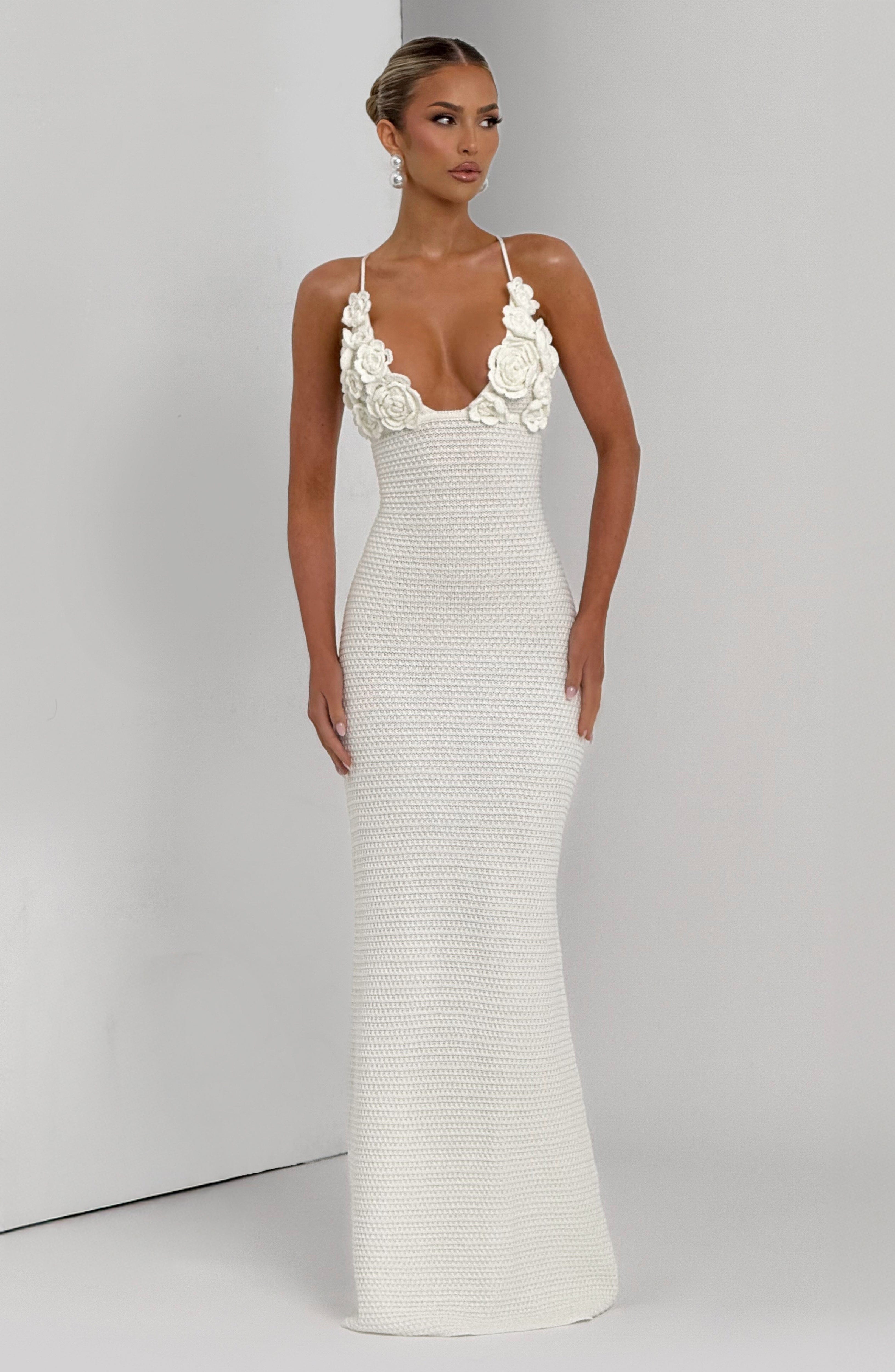 Celaena Maxi Dress - Ivory Dress XS Babyboo Fashion Premium Exclusive Design
