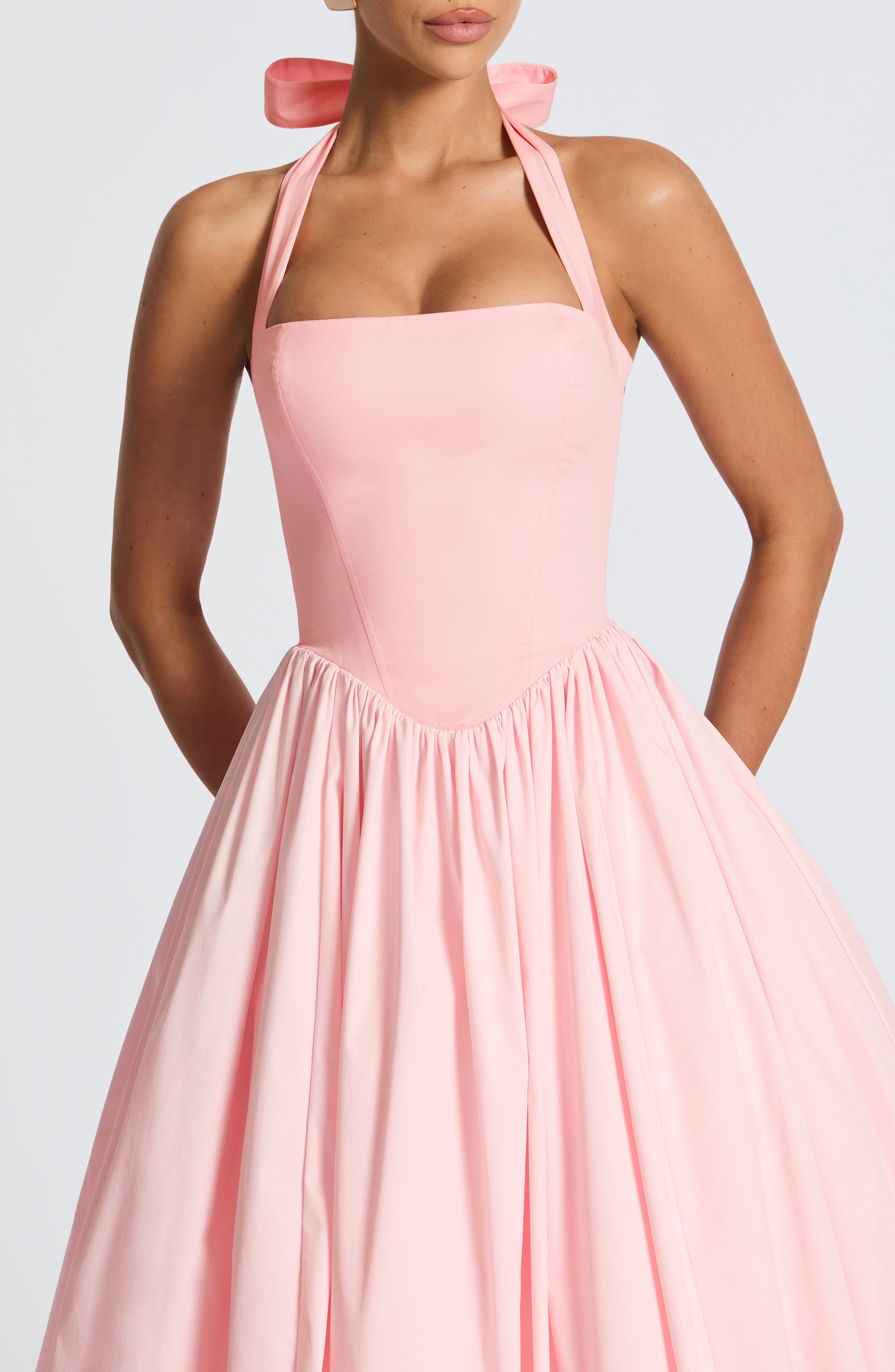 Cressida Midi Dress - Blush Dress Babyboo Fashion Premium Exclusive Design