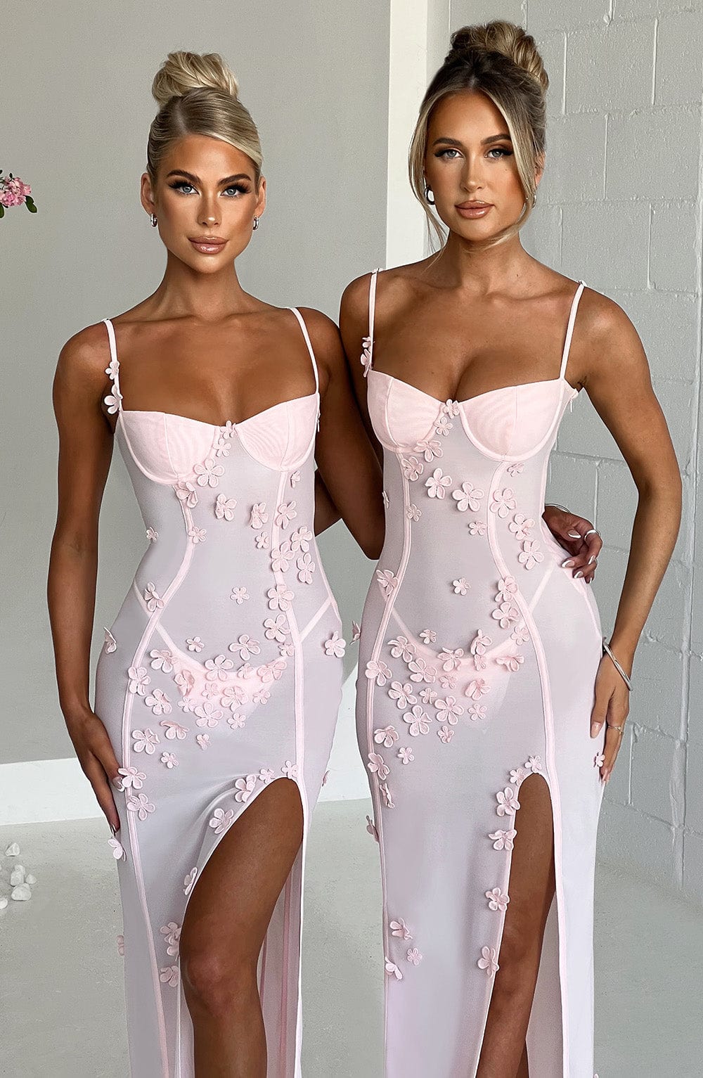 Dalary Maxi Dress - Blush Dress Babyboo Fashion Premium Exclusive Design