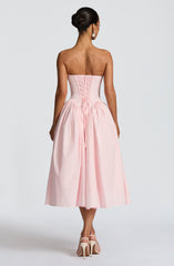 Darla Midi Dress - Blush Dress Babyboo Fashion Premium Exclusive Design