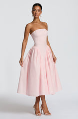 Darla Midi Dress - Blush Dress Babyboo Fashion Premium Exclusive Design