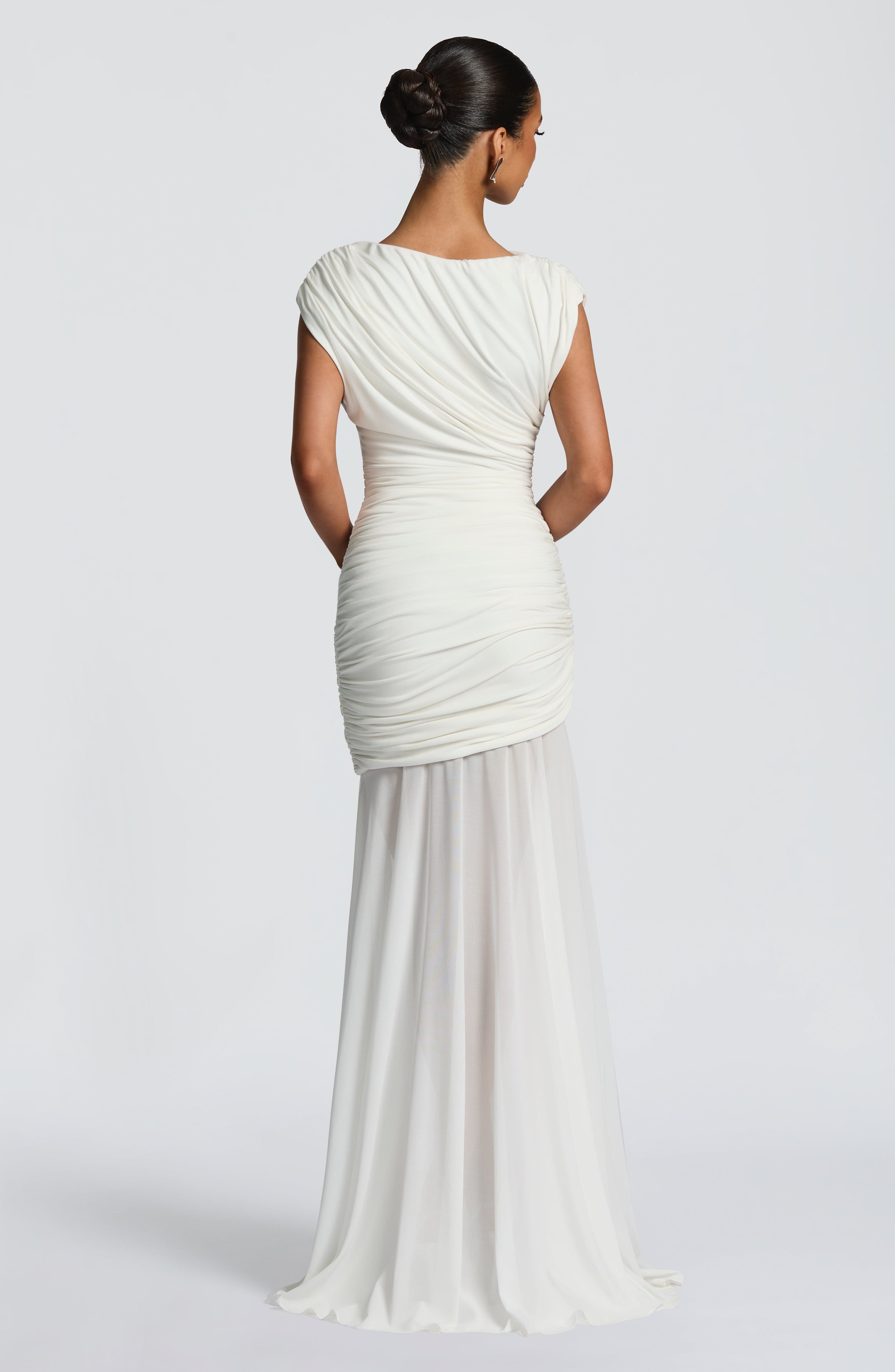 Demelza Maxi Dress - Ivory Dress Babyboo Fashion Premium Exclusive Design