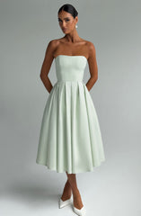 Edith Midi Dress - Mint Dress Babyboo Fashion Premium Exclusive Design