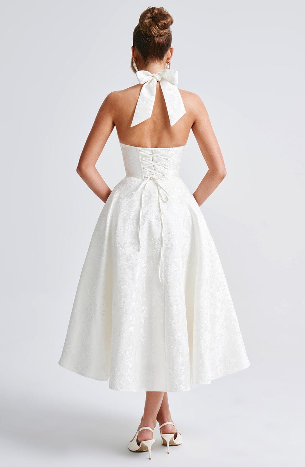 Effie Midi Dress - Ivory Dress Babyboo Fashion Premium Exclusive Design