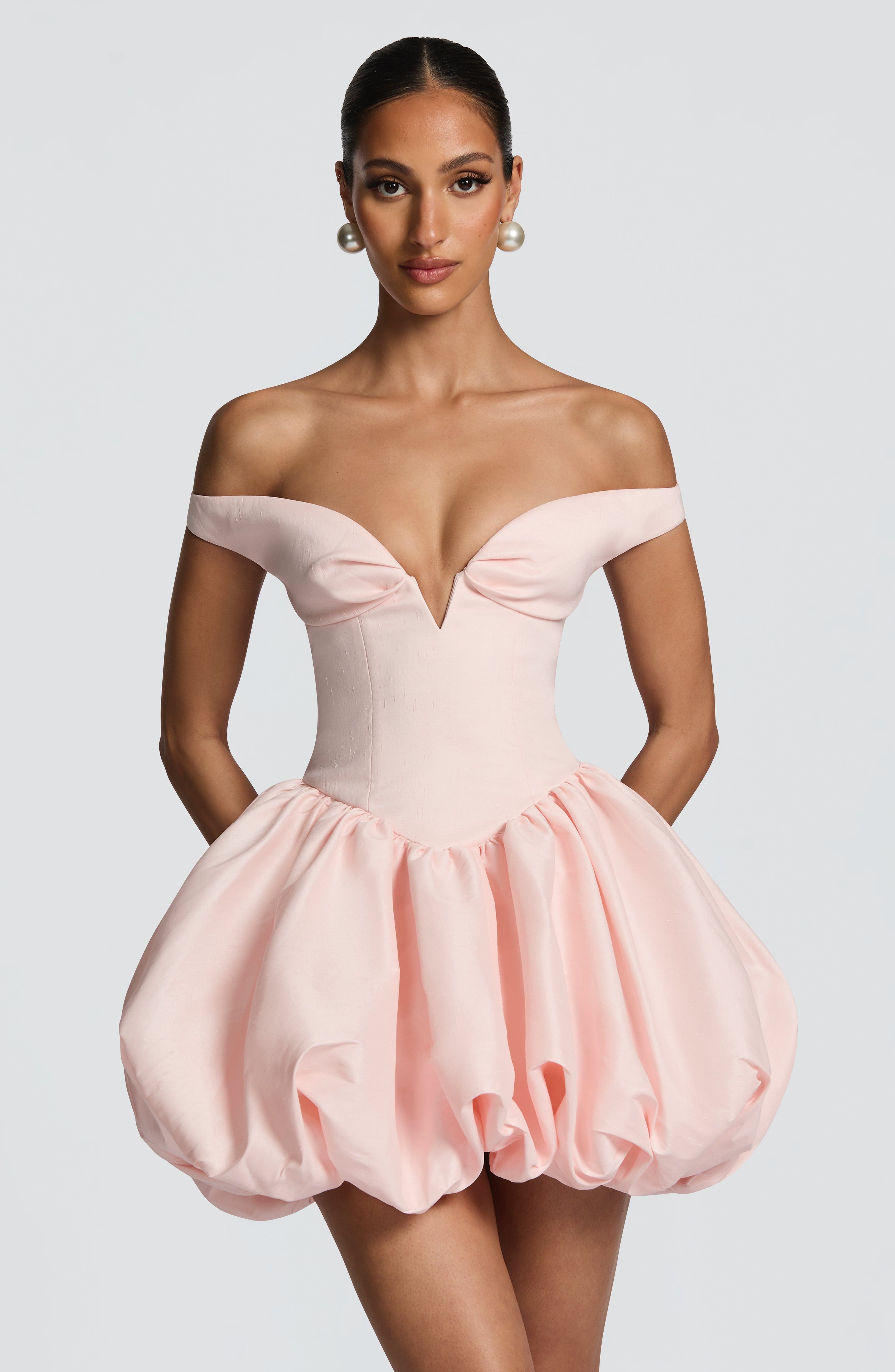 Eileen Mini Dress - Blush Dress Babyboo Fashion Premium Exclusive Design