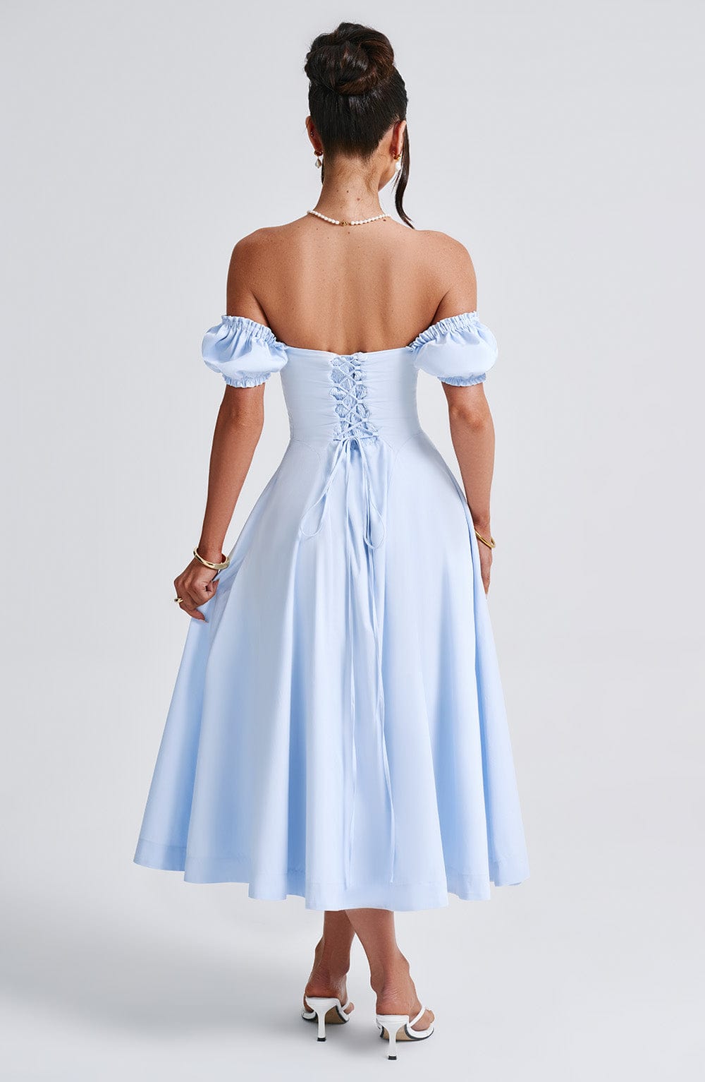 Elora Midi Dress - Blue Dress Babyboo Fashion Premium Exclusive Design