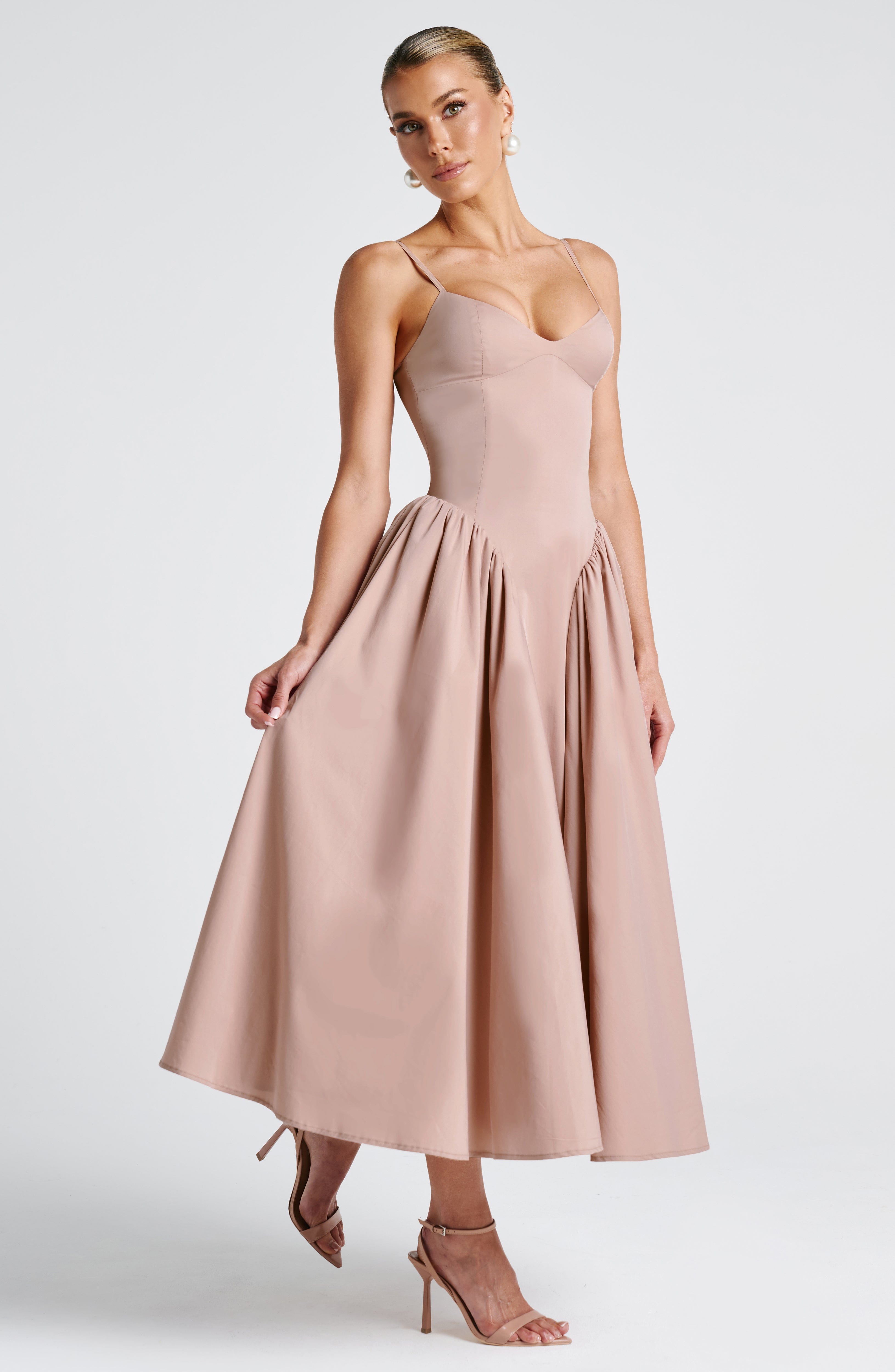 Emerson Midi Dress - Clay Dress Babyboo Fashion Premium Exclusive Design