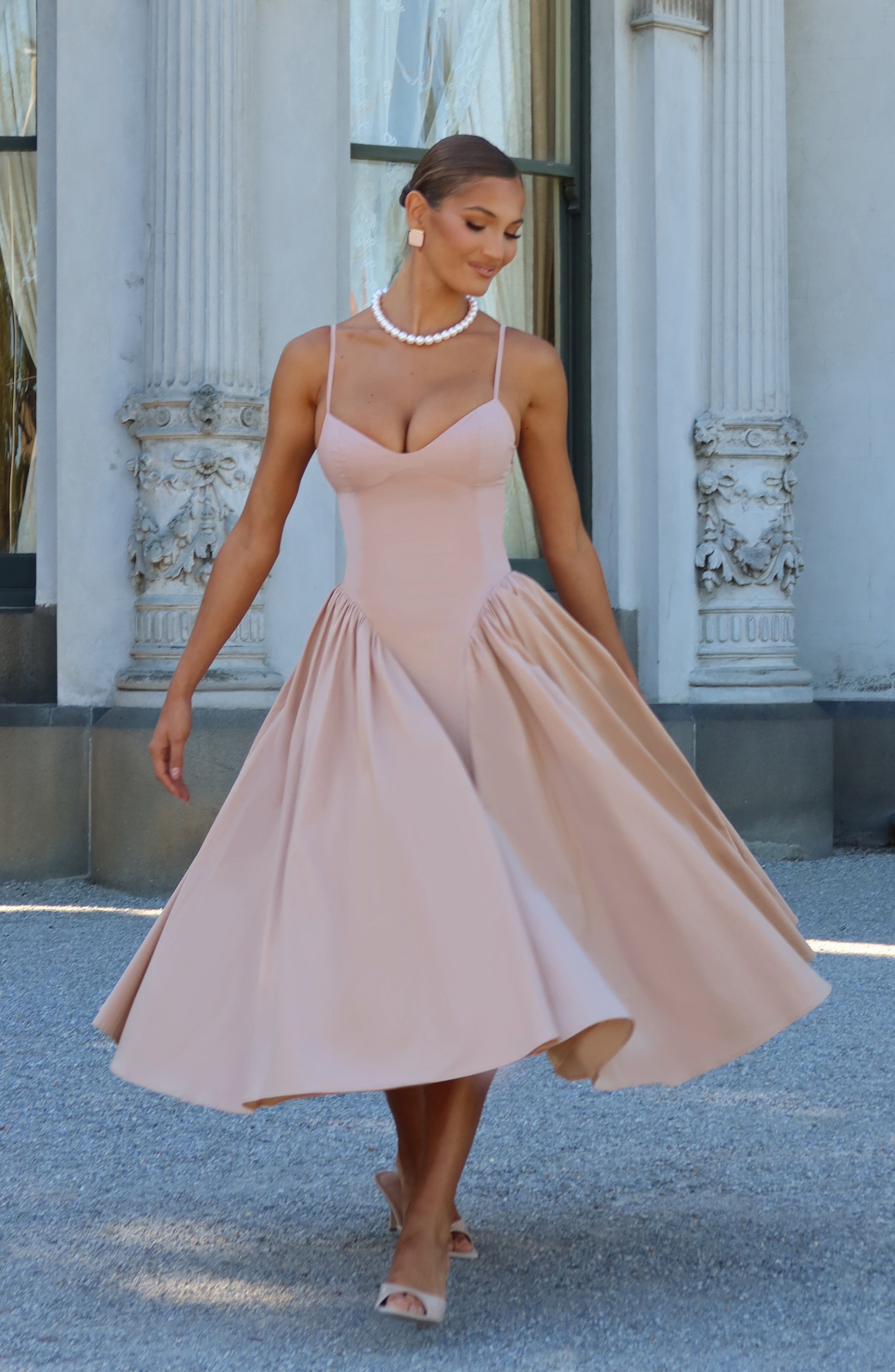 Emerson Midi Dress - Clay Dress Babyboo Fashion Premium Exclusive Design